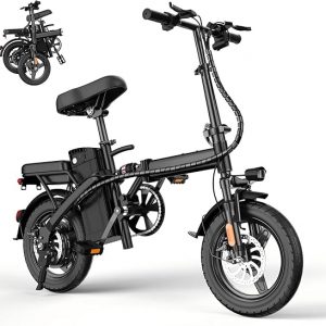 Exvolix 500W Folding Electric Bike - 23MPH Max